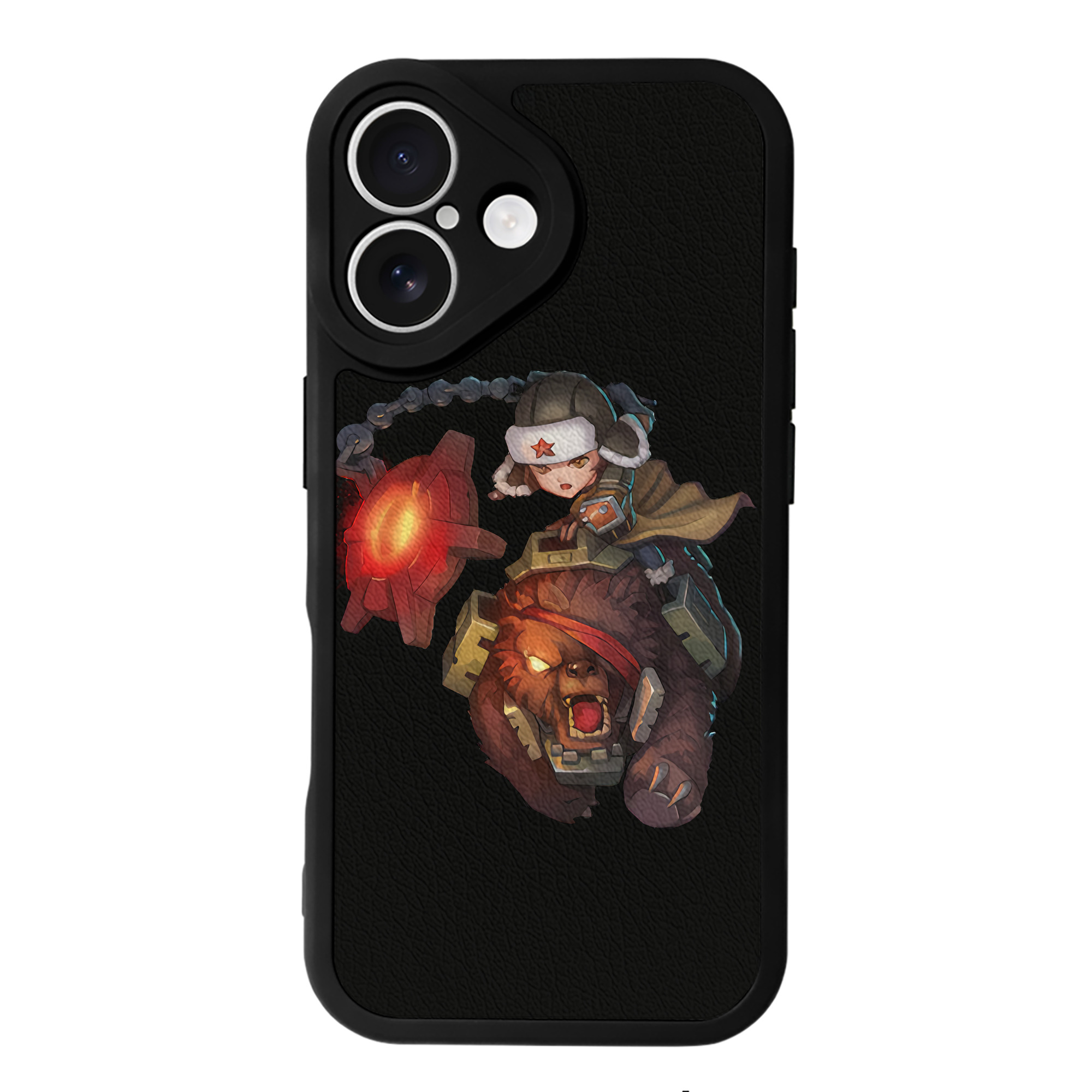 （画像用） リーグ・オブ・レジェンド League of Legends LOL 【iPhone 16シリーズ対応】シリコンスマホケース（レザー調） 材質：シリコン